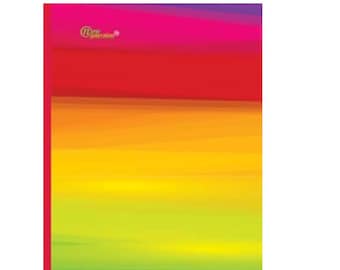Rainbow Composition Notebook: Wide Ruled, 120 Pages