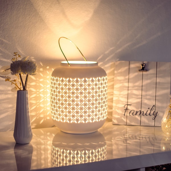 Keramik Tischlampe ink. 6 Watt LED Birne - zeitloses Design - wähle aus 5 fantastischen Modellen