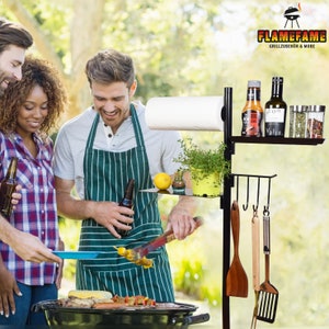 Grillbutler der Innovative praktische Grill Organizer I perfektes BBQ Zubehör für Jede Art von Grillen I Grill Zubehör Bild 2