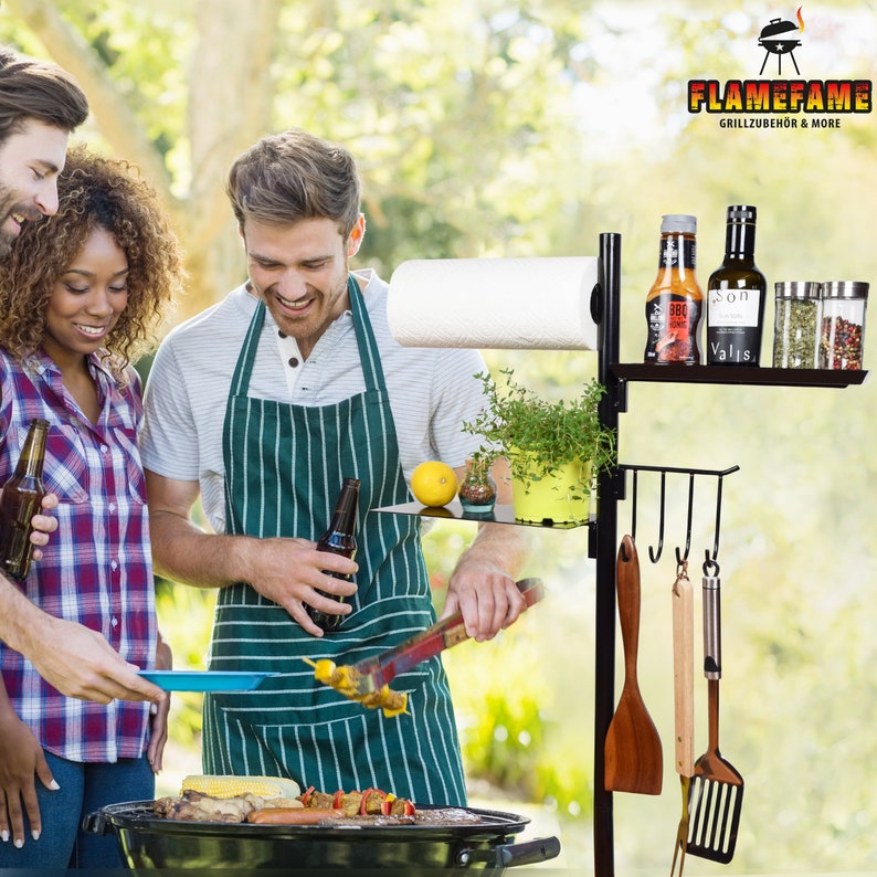 Grillbutler der Innovative praktische Grill Organizer I perfektes BBQ Zubehör für Jede Art von Grillen I Grill Zubehör Bild 2