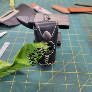 Pattern for Leather Poop Bag Holder