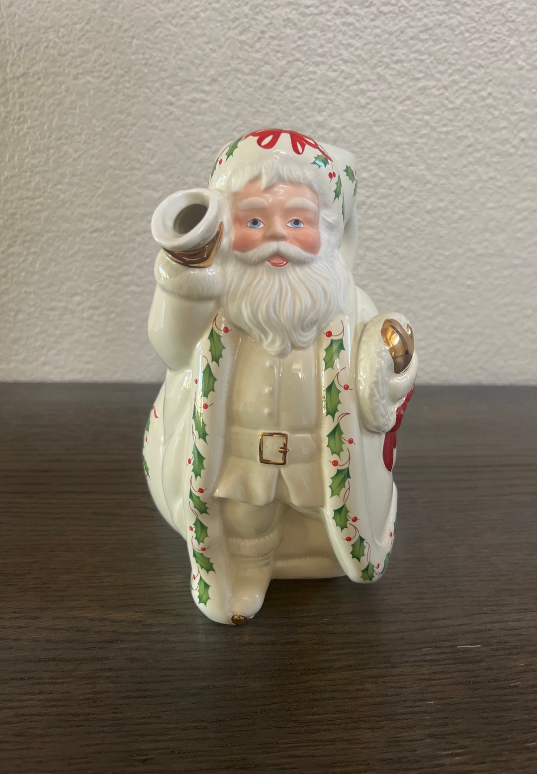 Holiday Santa 54 Oz Pitcher by Lenox - Etsy