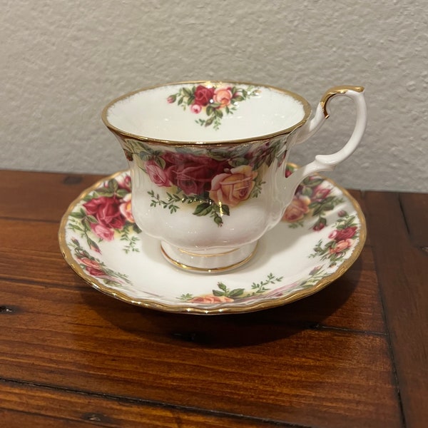 Old Country Roses Cup and Saucer by Royal Albert