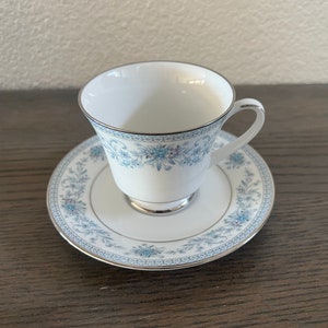 Blue Hill Cup and Saucer by Noritake