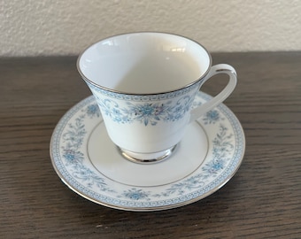 Blue Hill Cup and Saucer by Noritake