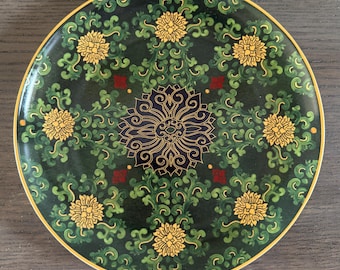 Crane Green Medallion Dinner Plate by William Sonoma