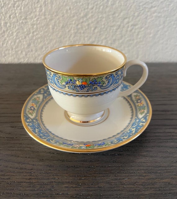 Autumn Leigh Cup and Saucer by Lenox - Etsy