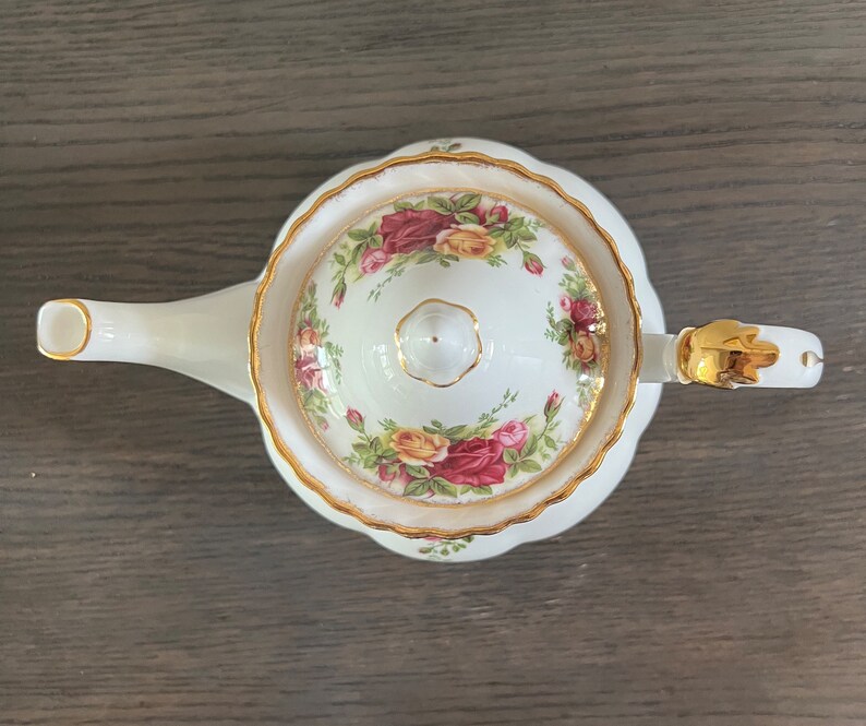 Old Country Roses Teapot by Royal Albert Etsy