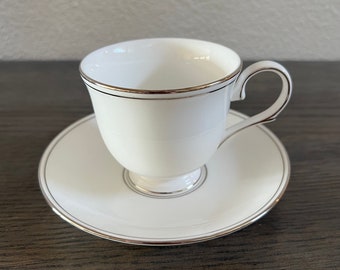 Federal Platinum Cup and Saucer by Lenox