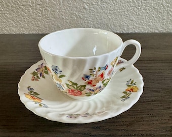 Cottage Garden Cup and Saucer by Aynsley