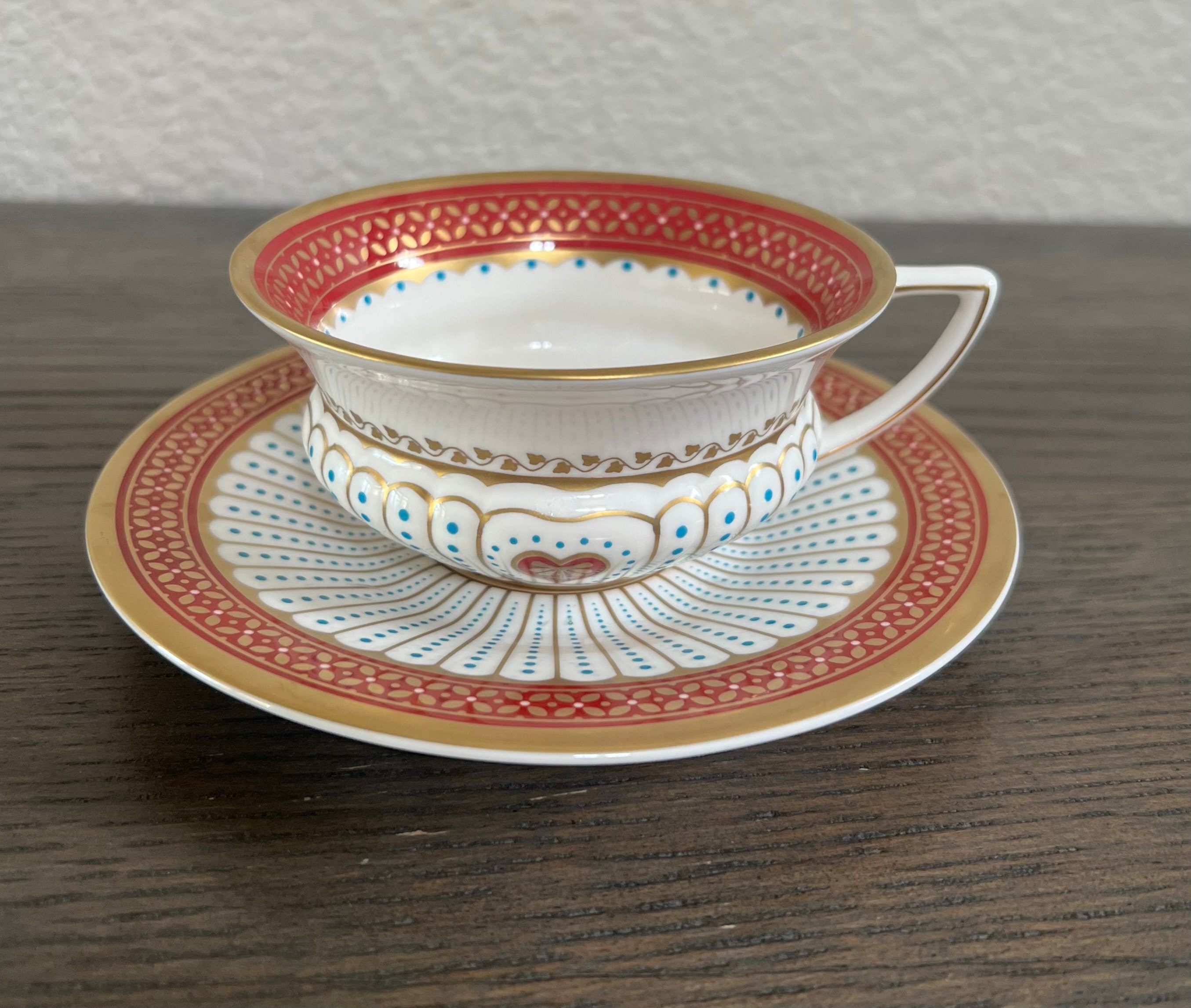 Wedgwood Harlequin Collection Deco Bloom Cup & Saucer