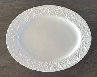 Opal Innocence Carved Oval Serving Platter by Lenox