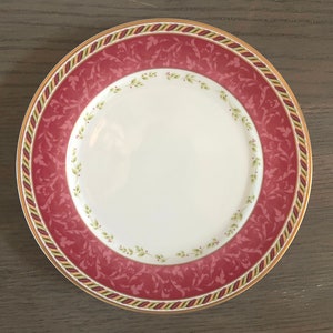 Seasons of Colour Red Salad Plate by Royal Albert