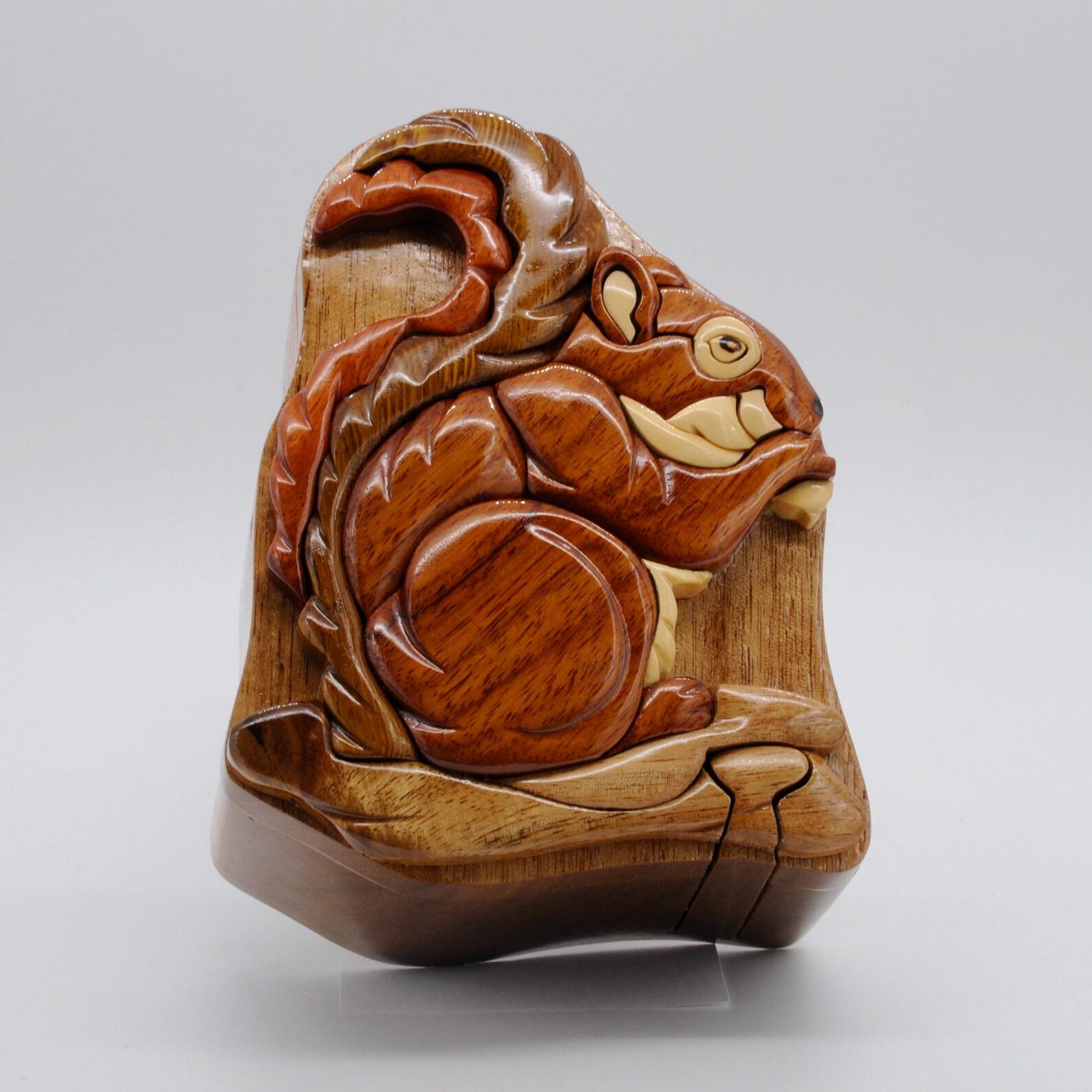 Squirrel Wooden Puzzle Box Wooden Squirrel Puzzle Box Etsy