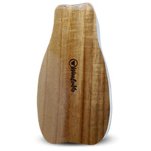 May include: Wooden bottle stopper with a light brown wood grain finish and the text "Woodenlife" in black lettering.