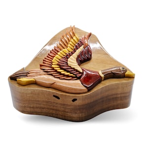 Mallard Duck Wooden Puzzle Box - Wooden Mallard Duck Jewelry Box - Handmade wooden puzzle box - Duck Gifts - Duck Gifts - Duck Hunting Gifts
