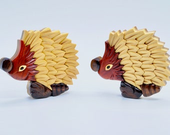 Hedgehog Handmade Wooden Fridge Magnet | Cute Wooden Hedgehog  | Cute animal fridge magnet | Hedgehog Fridge Decor