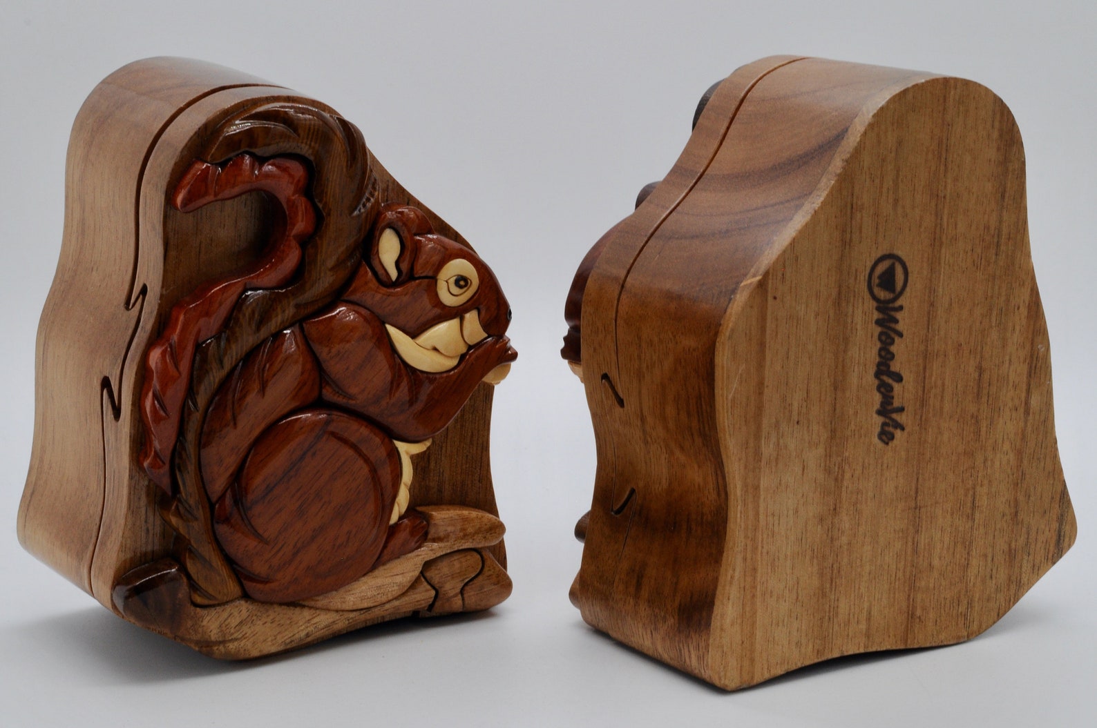 Squirrel Wooden Puzzle Box Wooden Squirrel Puzzle Box Etsy