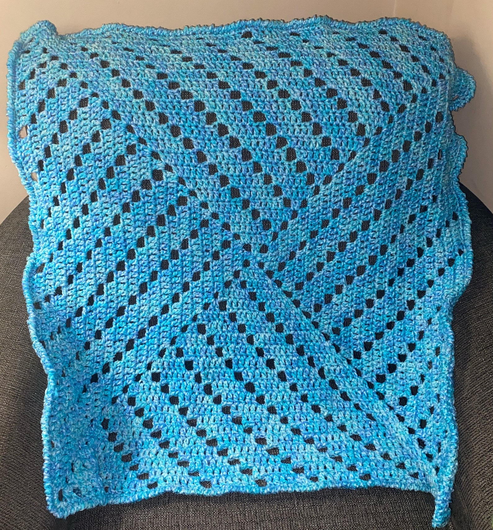 Handmade Crochet Baby Blanket Which Way Filet Baby Boy Etsy Australia
