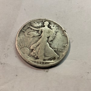 Walking liberty half 90% silver  1917