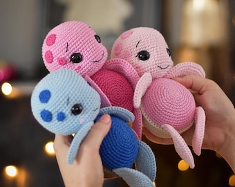 Peluche fatto a mano | tartaruga all'uncinetto | giocattolo | dolce regalo per i tuoi cari