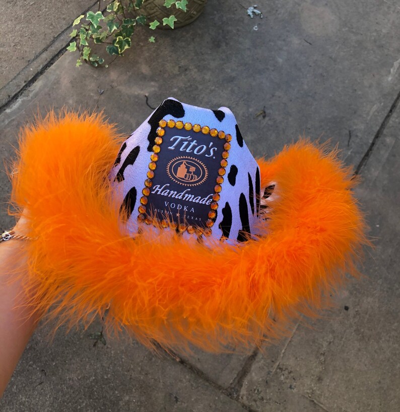 Titos Vodka Cowboy Hat Alcohol Cowgirl Hat Party Hat Etsy Singapore