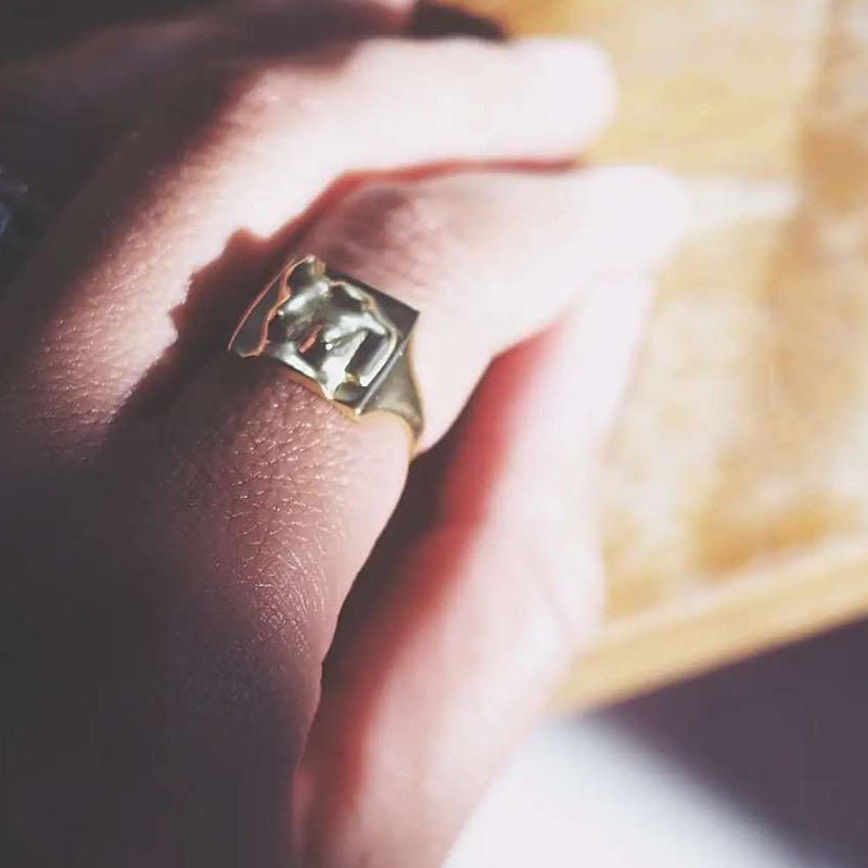 Female Body Ring Ring Statement Ring Stainless Steel Etsy UK