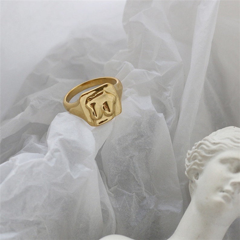 Female Body Ring Ring Statement Ring Stainless Steel Etsy UK