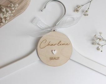 Personalisierter Kleiderbügel zur Hochzeit | Kleiderbügel Braut | Hochzeitsgeschenk | Geschenk | Trauzeugin | Hochzeitsgarderobe