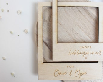 Polaroid frame made of wood | Picture frame | Photo props | Photo shoot | Photo gift for birthday