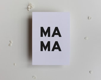 Postkarte "MAMA" als Geschenkidee zum Muttertag | Postkarte zum Geburtstag | Postkarte Selbstliebe | Karte als Mitbringsel
