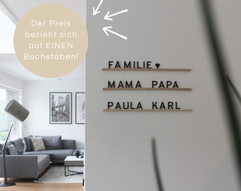 Acrylic letters for letter boards | Wall decoration | Letters for letter rails | Letter rails | Letter boards | Menu displays | Kitchen decoration