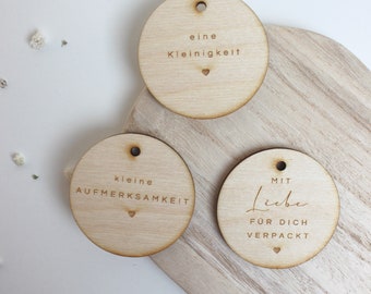 Geschenkanhänger aus Holz | Holzanhänger | Dekoanhänger | Holzdeko | Anhänger aus Holz zu Ostern