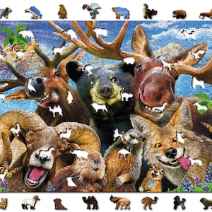 Wooden Jigsaw Puzzle Into the Woods 200 500 750 1000 Pcs - Etsy