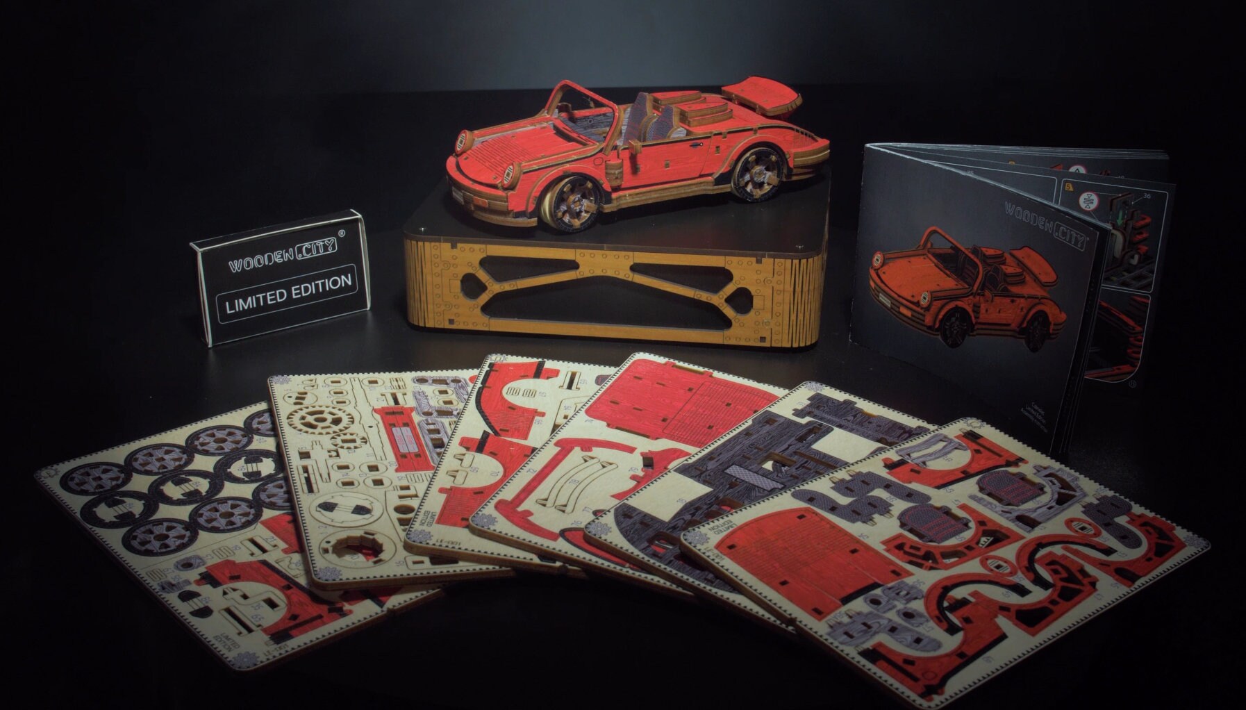 Puzzle 3D in legno auto d'epoca e distributore Hobby Creativi