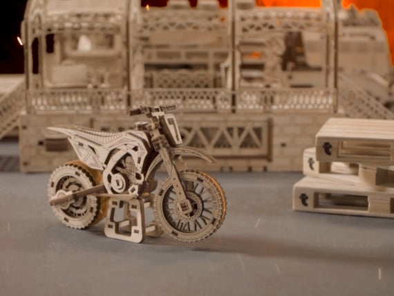 Puzzle Moto 3D Motocross Kit modello in legno per adulti da costruire Kit  di costruzione modello moto Adulti Uomini Donne & Ragazzi 14 -  Italia