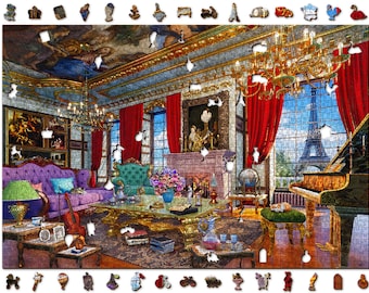Wooden Jigsaw Puzzle 2000 pieces "Palace in Paris" | Family gift |  Wooden.City