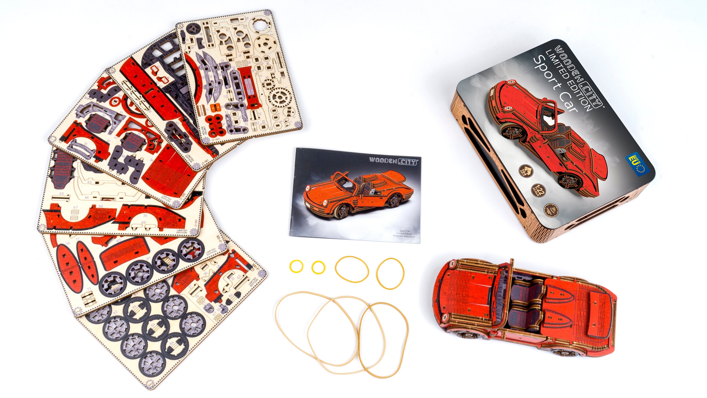 Wooden.City Buggy Edizione Limitata - Kit Modello in Legno 3D Fai da Te per Adulti per Costruire Automobili - Puzzle 3D in Legno Rompicapo - Modello di Kit per Auto per Adolescenti
