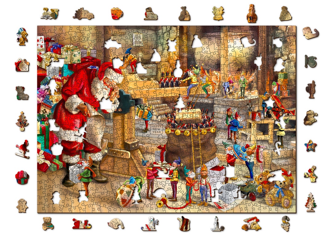 Advent Calendar Puzzle - Santa's Workshop Seasonal Jigsaw Puzzles