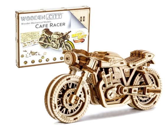 MAQUETTE DE MOTO EN BOIS 3D - MECAPUZZLE