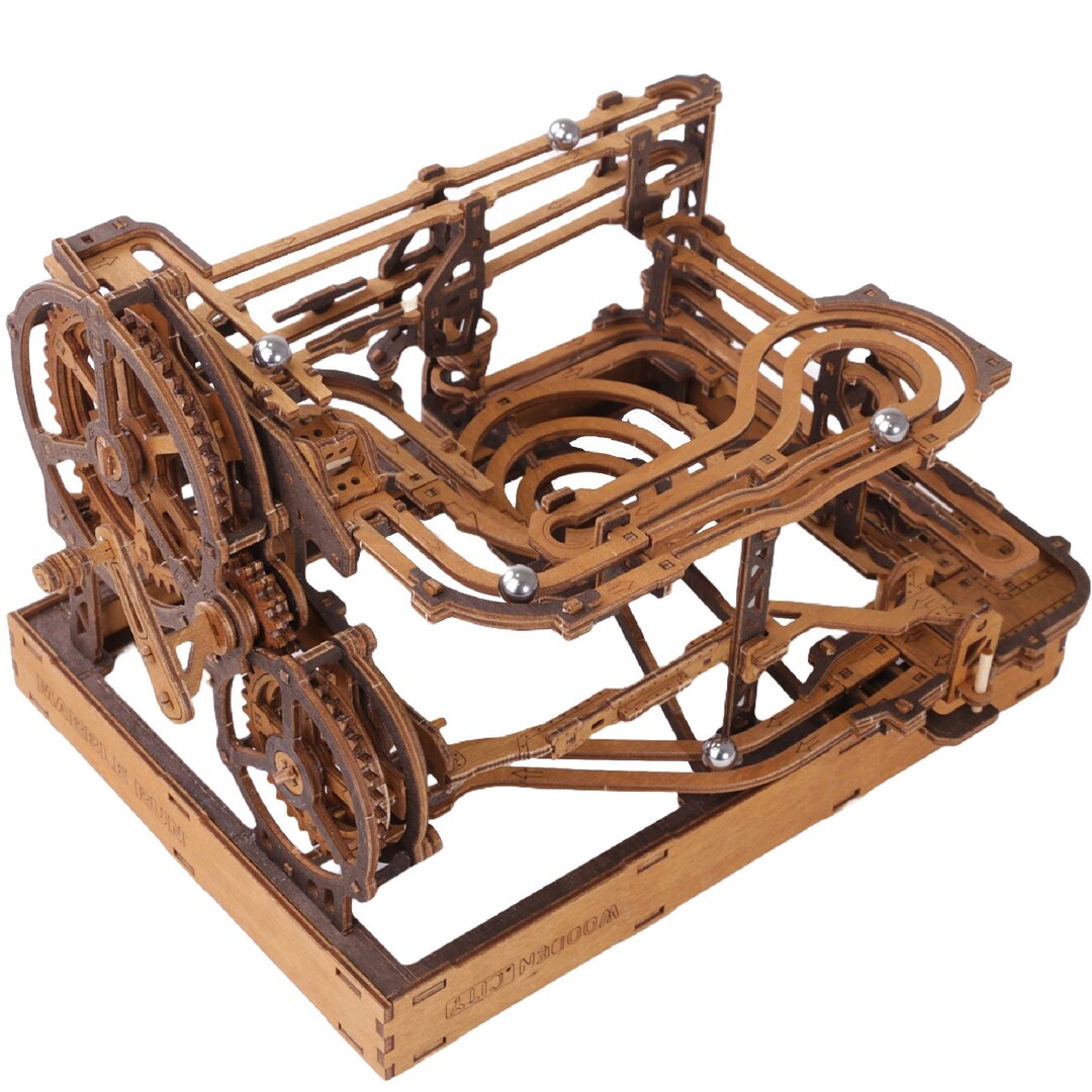 Puzzle Model Marble Run 3D Puzzle, Model Building Kit, European Crafted Wooden ...