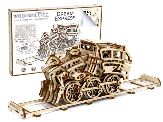 Puzzle 3D Dream Express Kit modello in legno fai-da-te per adulti