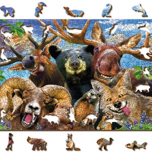 Wooden Jigsaw Puzzle Into the Woods 200 500 750 1000 Pcs - Etsy