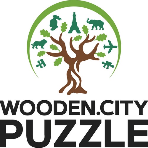 Inter Logo Prodotto ufficiale, Puzzle di Legno per Adulti e Babini, Legno 100% Sostenibile