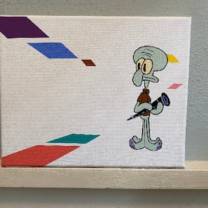 Thaddäus im Nichts - Spongebob Gemälde
