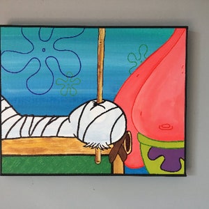 Thaddäus Fest zu fassen: Spongebob Malerei