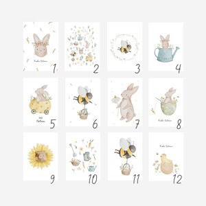 Osterkarten Set individueller Mix Karten zu Ostern selbst zusammenstellen Postkarte Osterhase Geschenk Osterei Grußkarte Geschenkidee Bild 3