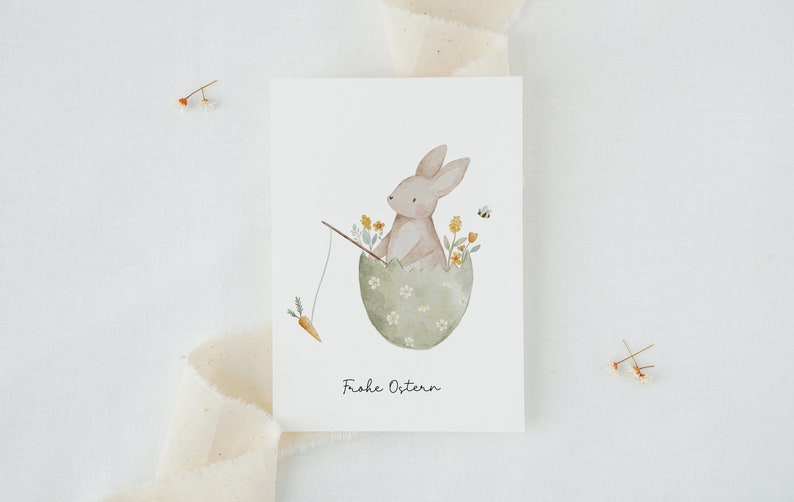 Osterkarten Set individueller Mix Karten zu Ostern selbst zusammenstellen Postkarte Osterhase Geschenk Osterei Grußkarte Geschenkidee Bild 5