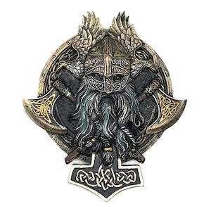 Viking Thunder God ( Thor ) Wall Plaque
