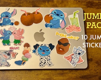 Lilo Stitch Hawaii sticker pack | waterproof decal for bullet journal lunchbox cellphone | sticker Disney Tiki Coconut